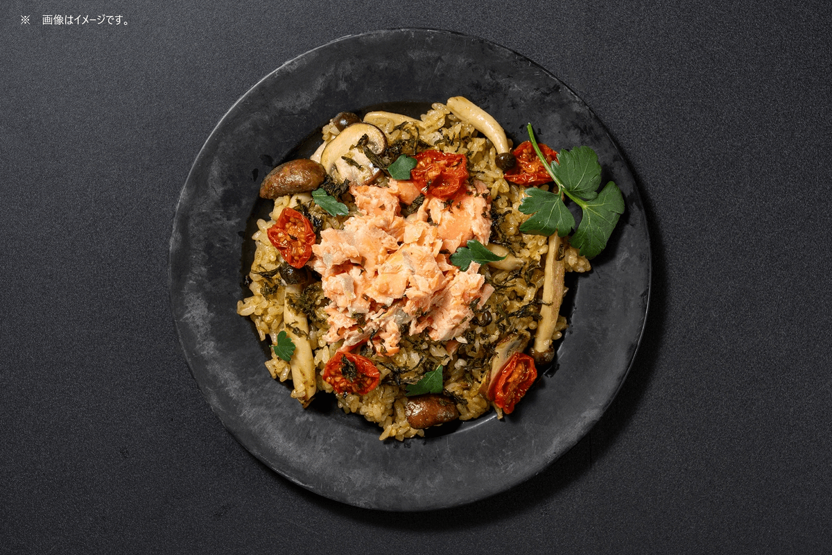 みやぎサーモンと牡蠣のバターピラフ